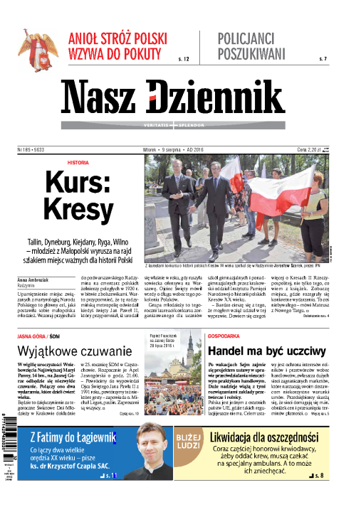 Nasz Dziennik z dnia 09.08.2016 wydanie PDF