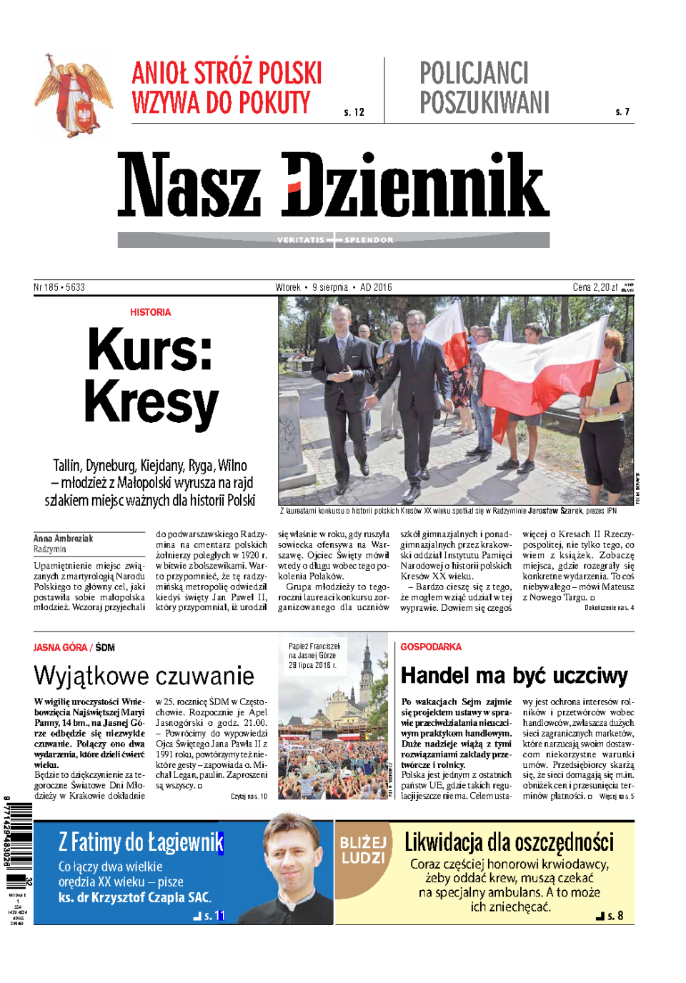 Nasz Dziennik z dnia 09.08.2016 wydanie PDF