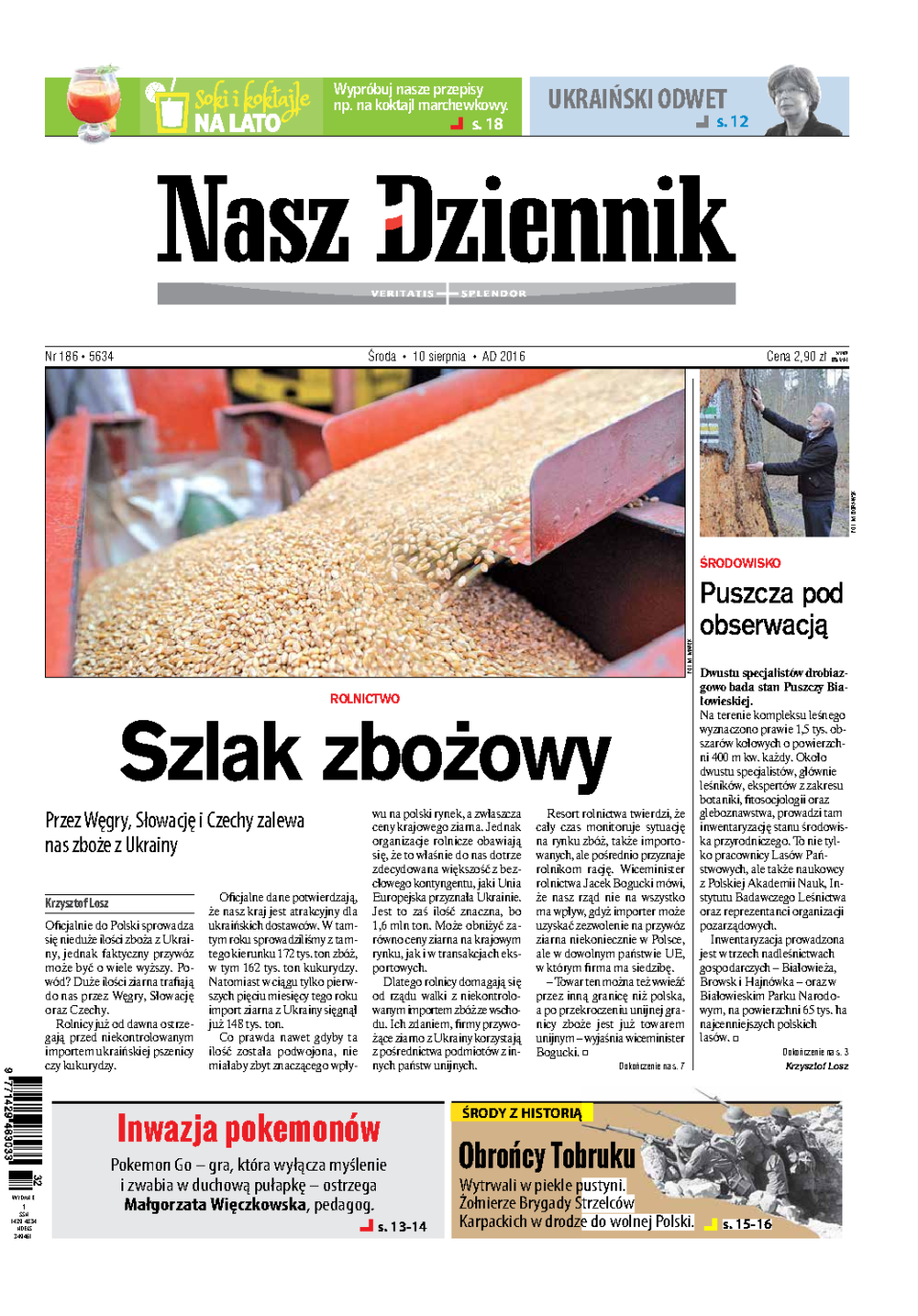 Nasz Dziennik z dnia 10.08.2016 wydanie PDF