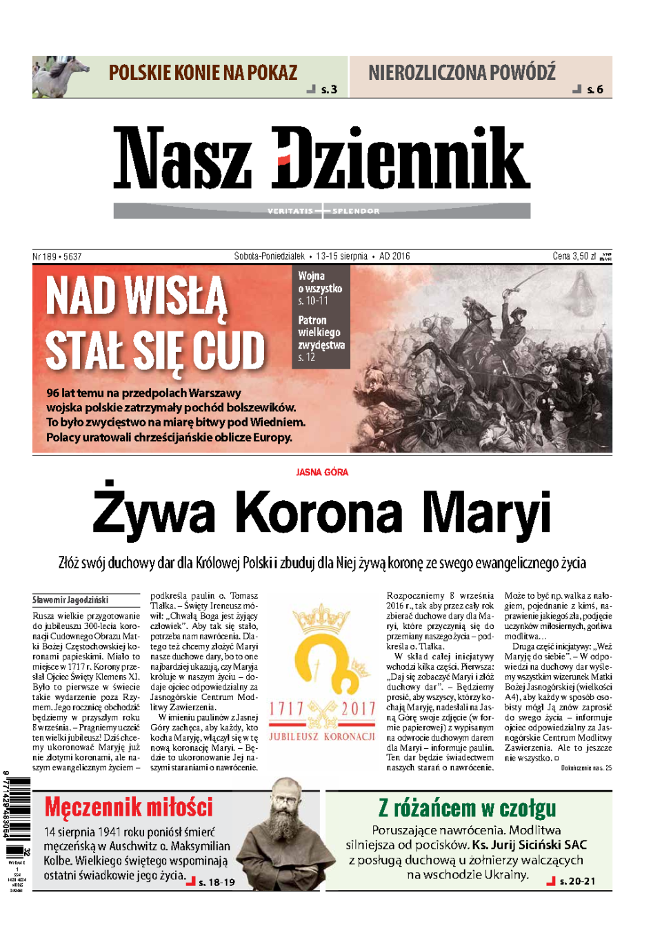 Nasz Dziennik z dnia 13.08.2016 wydanie PDF