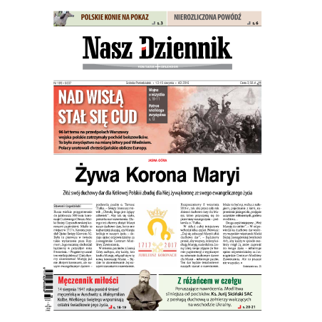Nasz Dziennik z dnia 13.08.2016 wydanie PDF
