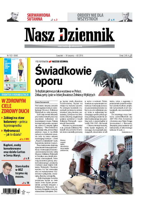 Nasz Dziennik z dnia 18.08.2016 wydanie PDF