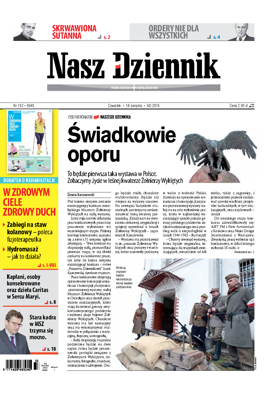Nasz Dziennik z dnia 18.08.2016 wydanie PDF