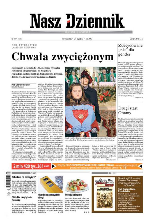 Nasz Dziennik z dnia 21.01.2013 wydanie PDF