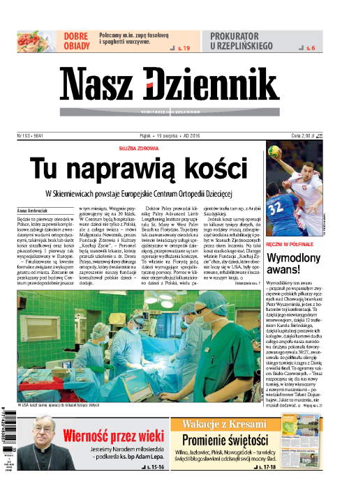 Nasz Dziennik z dnia 19.08.2016 wydanie PDF