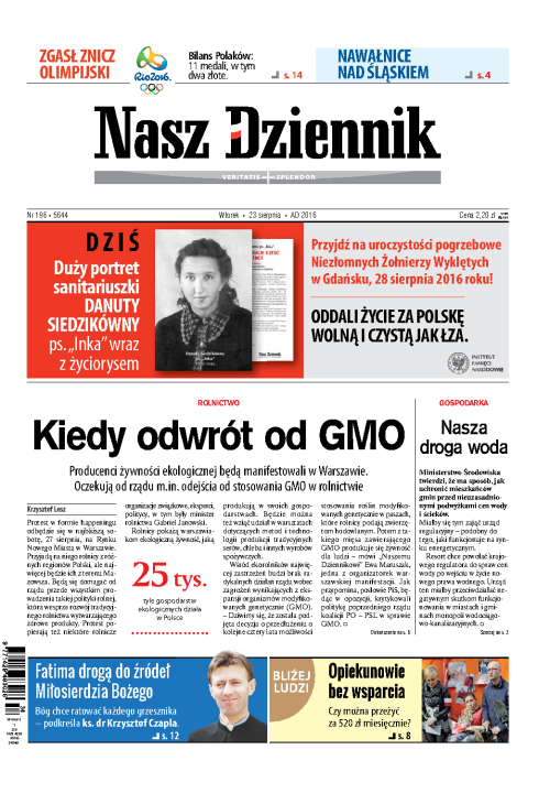 Nasz Dziennik z dnia 23.08.2016 wydanie PDF