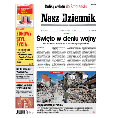 Nasz Dziennik z dnia 25.08.2016 wydanie PDF
