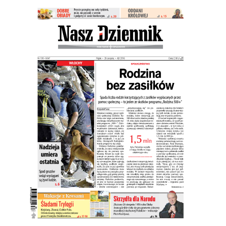 Nasz Dziennik z dnia 26.08.2016 wydanie PDF