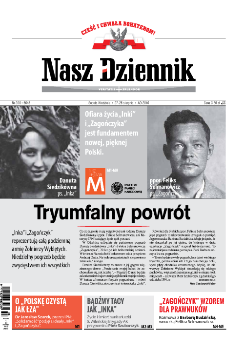 Nasz Dziennik z dnia 27.08.2016 wydanie PDF