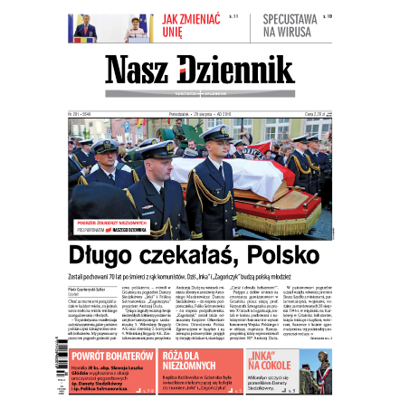 Nasz Dziennik z dnia 29.08.2016 wydanie PDF