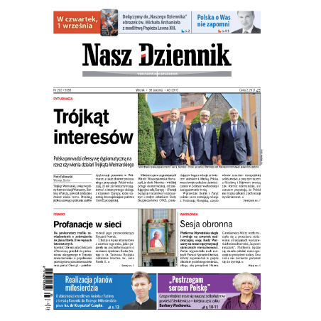 Nasz Dziennik z dnia 30.08.2016 wydanie PDF