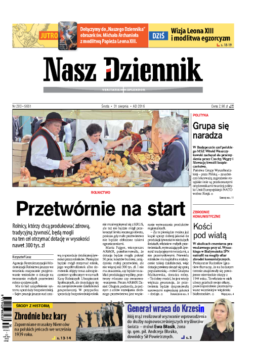 Nasz Dziennik z dnia 31.08.2016 wydanie PDF