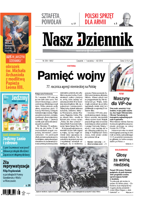 Nasz Dziennik z dnia 01.09.2016 wydanie PDF