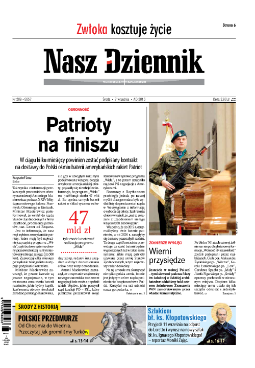 Nasz Dziennik z dnia 07.09.2016 wydanie PDF