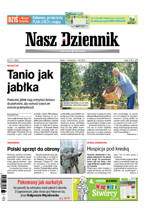 Nasz Dziennik z dnia 09.09.2016 wydanie PDF