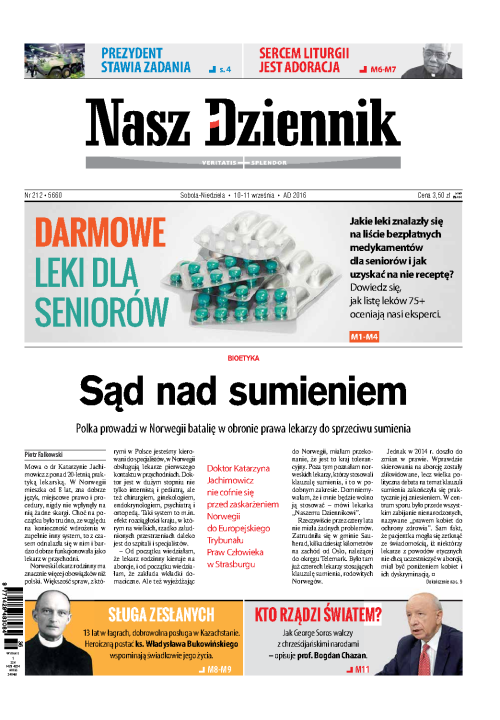 Nasz Dziennik z dnia 10.09.2016 wydanie PDF