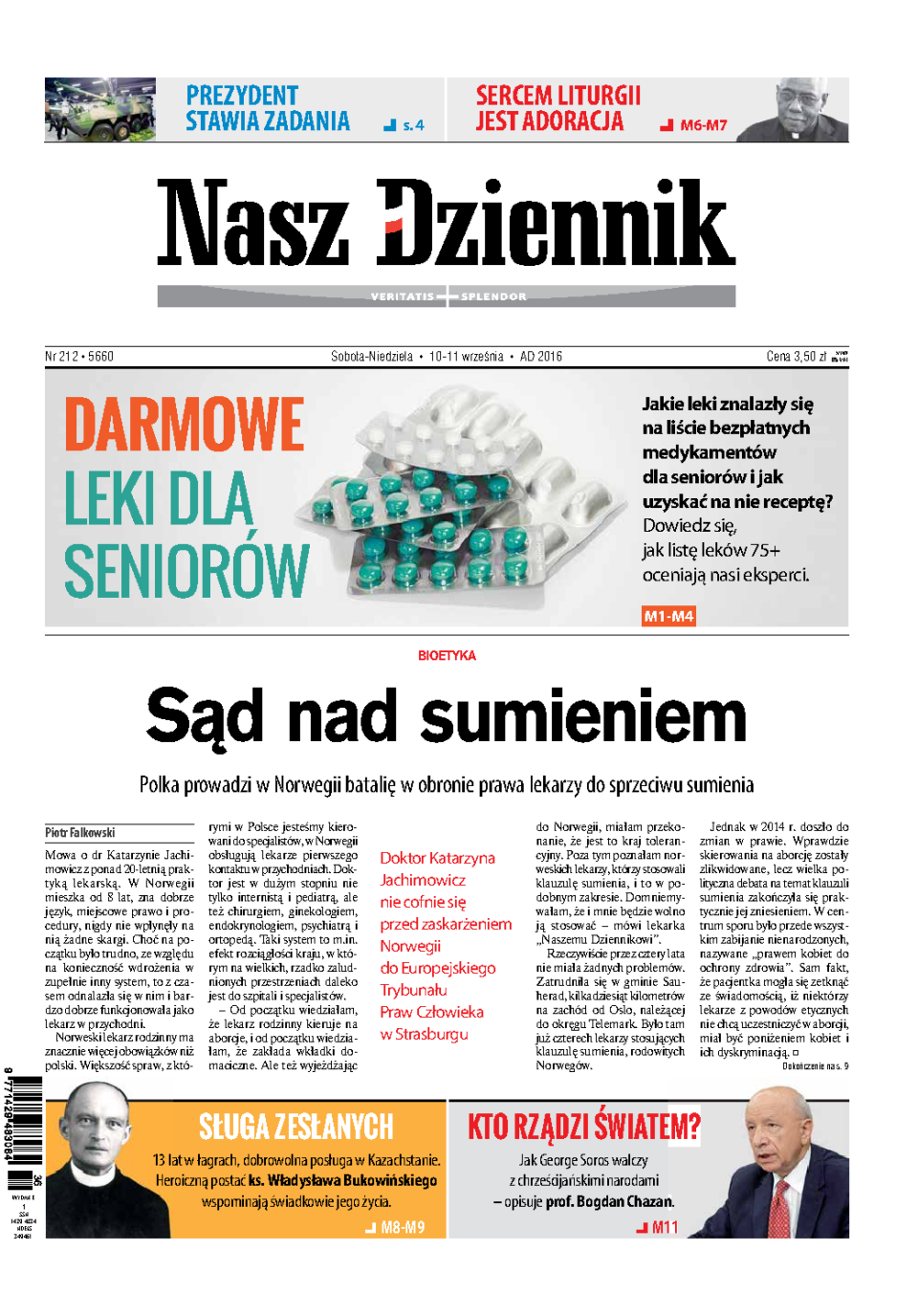 Nasz Dziennik z dnia 10.09.2016 wydanie PDF