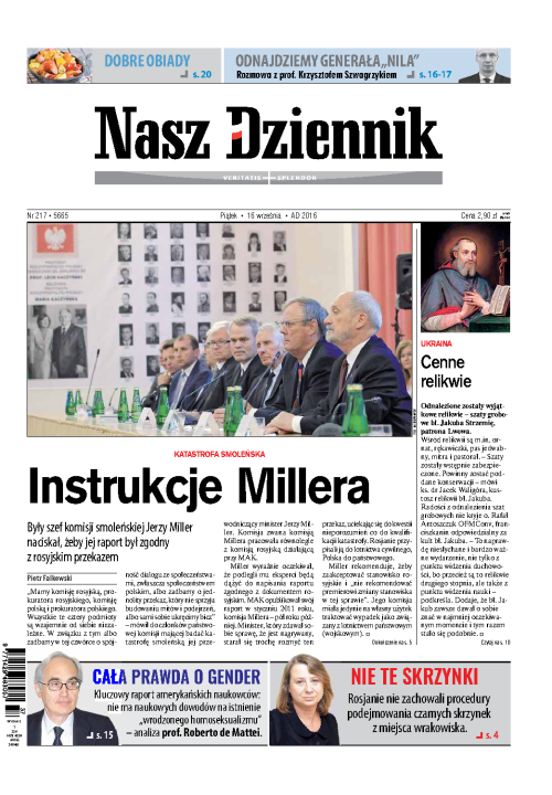 Nasz Dziennik z dnia 16.09.2016 wydanie PDF