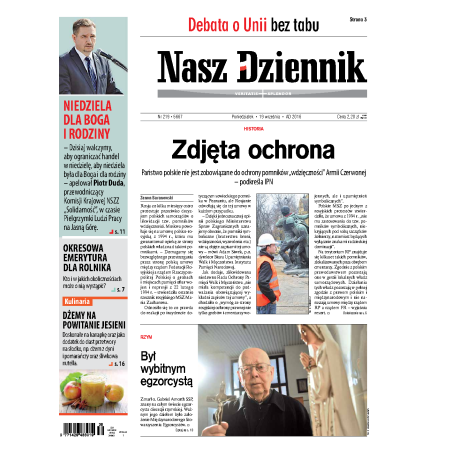Nasz Dziennik z dnia 19.09.2016 wydanie PDF