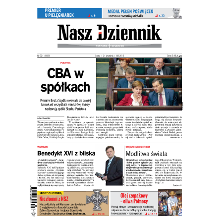 Nasz Dziennik z dnia 21.09.2016 wydanie PDF