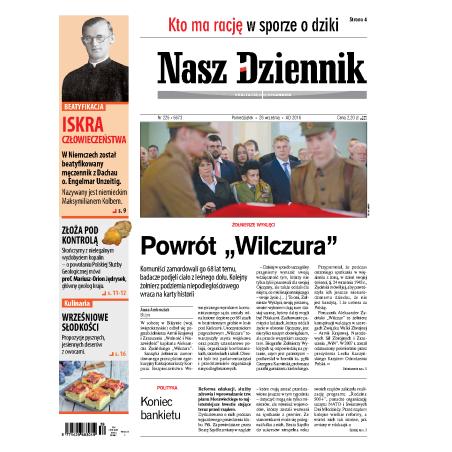 Nasz Dziennik z dnia 26.09.2016 wydanie PDF