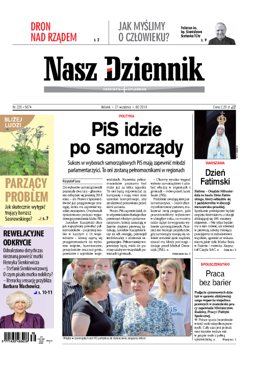 Nasz Dziennik z dnia 27.09.2016 wydanie PDF