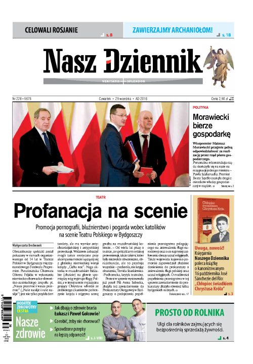 Nasz Dziennik z dnia 29.09.2016 wydanie PDF