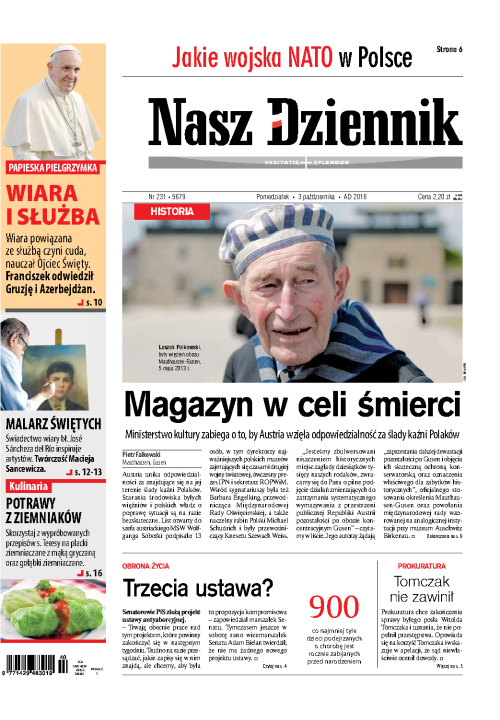 Nasz Dziennik z dnia 03.10.2016 wydanie PDF