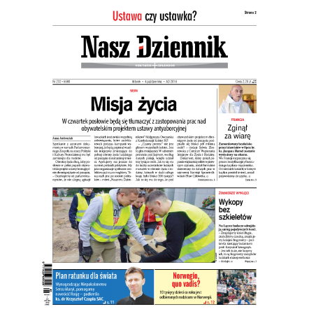 Nasz Dziennik z dnia 04.10.2016 wydanie PDF