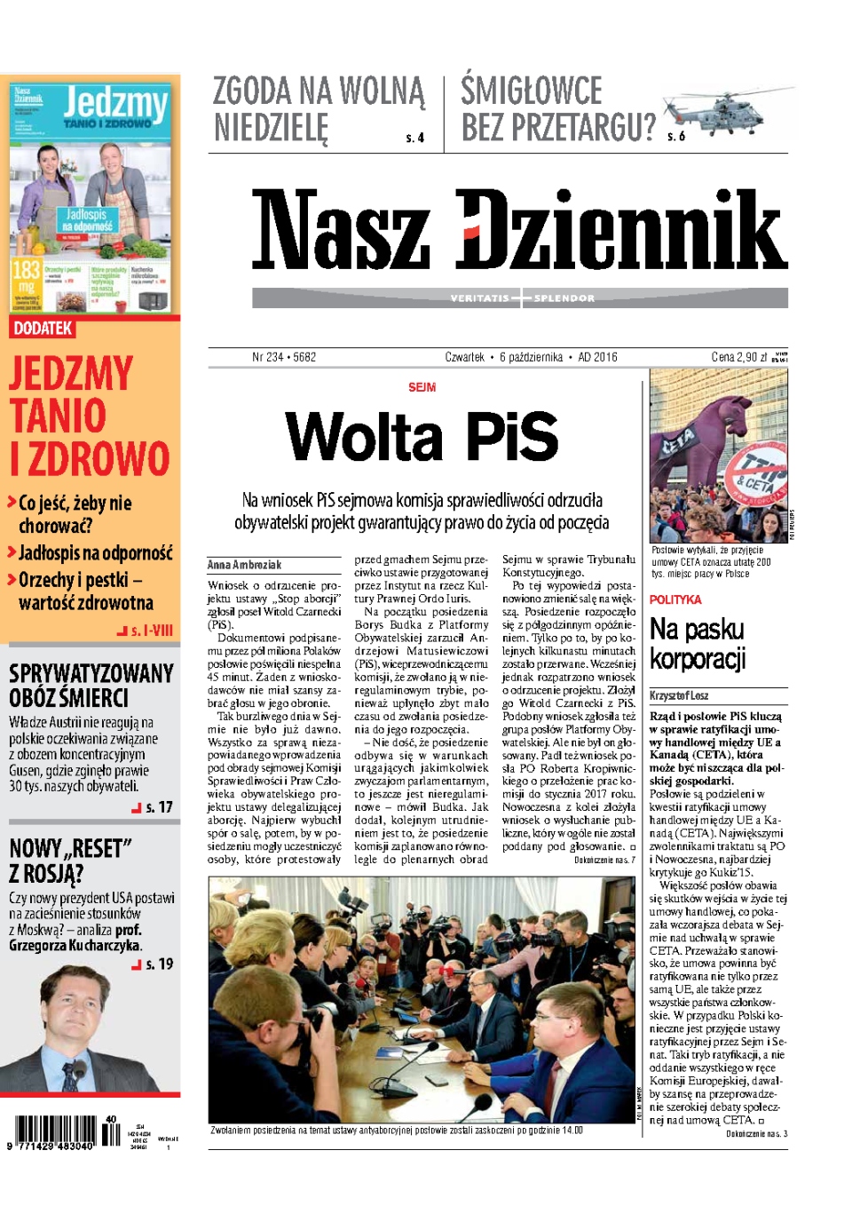 Nasz Dziennik z dnia 06.10.2016 wydanie PDF