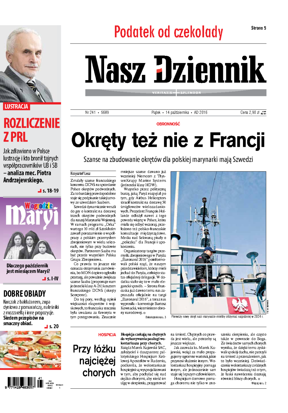 Nasz Dziennik z dnia 14.10.2016 wydanie PDF