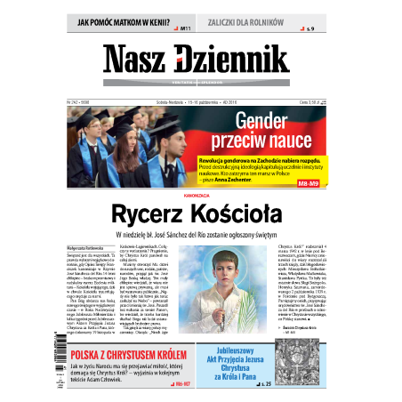 Nasz Dziennik z dnia 15.10.2016 wydanie PDF