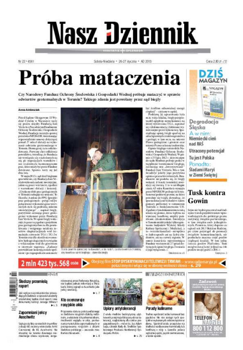 Nasz Dziennik z dnia 26.01.2013 wydanie PDF