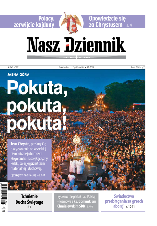 Nasz Dziennik z dnia 17.10.2016 wydanie PDF