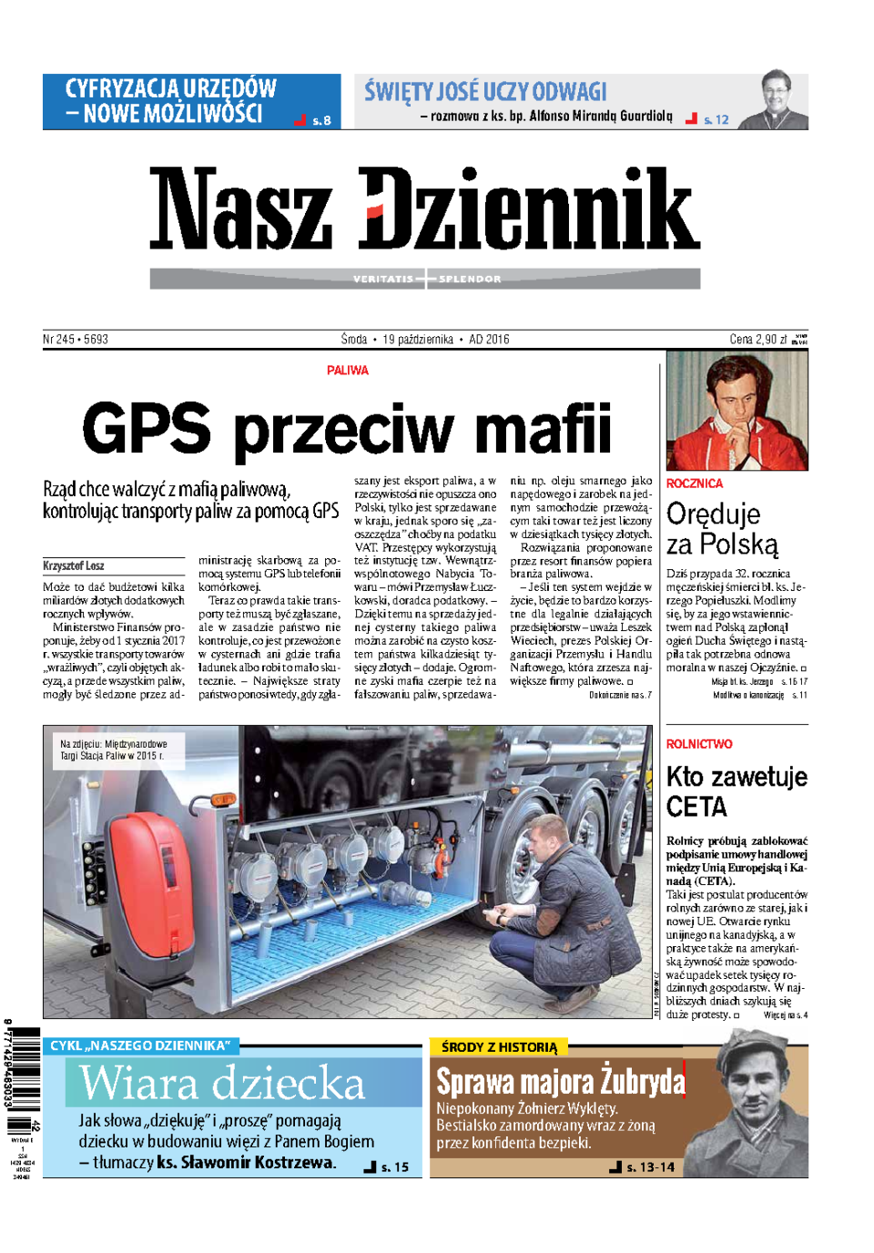 Nasz Dziennik z dnia 19.10.2016 wydanie PDF