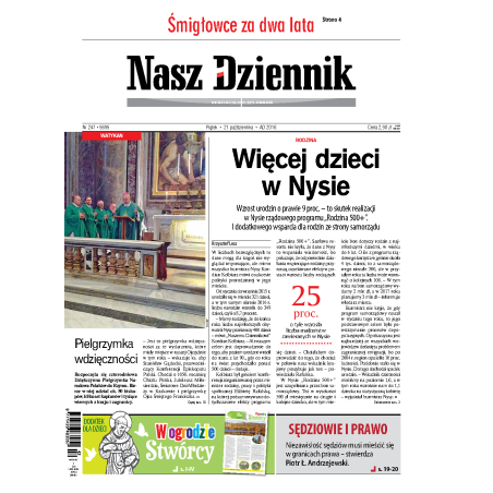 Nasz Dziennik z dnia 21.10.2016 wydanie PDF