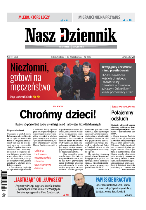 Nasz Dziennik z dnia 22.10.2016 wydanie PDF