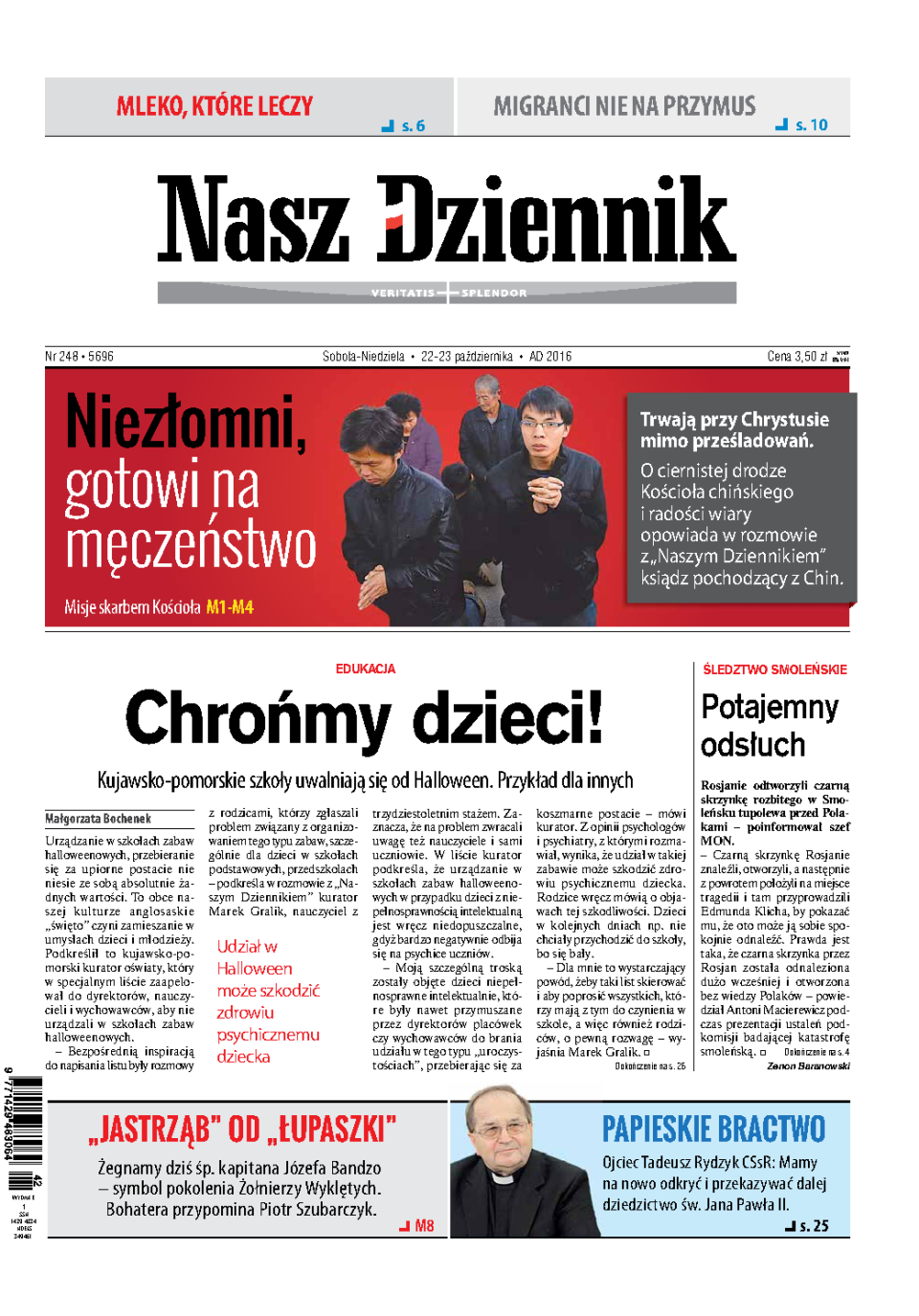 Nasz Dziennik z dnia 22.10.2016 wydanie PDF