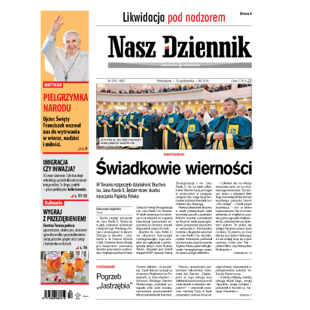 Nasz Dziennik z dnia 24.10.2016 wydanie PDF
