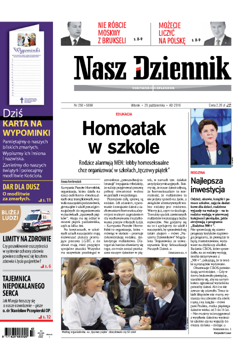 Nasz Dziennik z dnia 25.10.2016 wydanie PDF