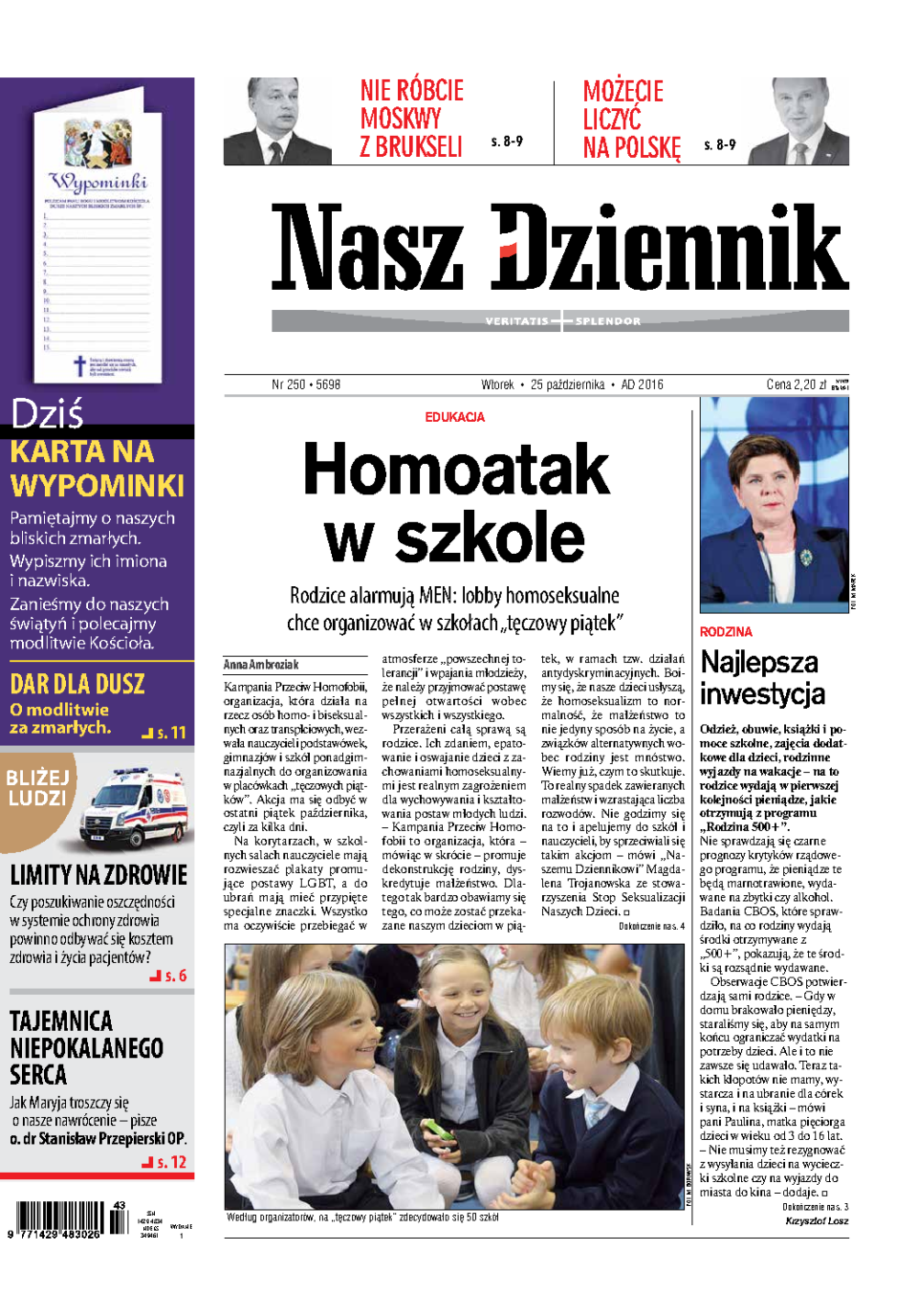 Nasz Dziennik z dnia 25.10.2016 wydanie PDF