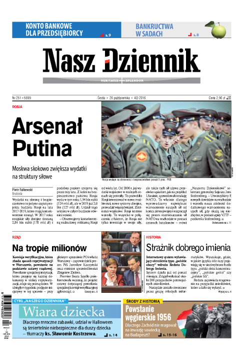 Nasz Dziennik z dnia 26.10.2016 wydanie PDF