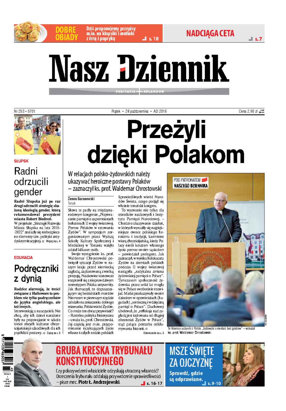 Nasz Dziennik z dnia 28.10.2016 wydanie PDF