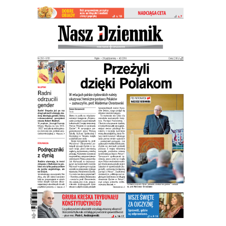 Nasz Dziennik z dnia 28.10.2016 wydanie PDF