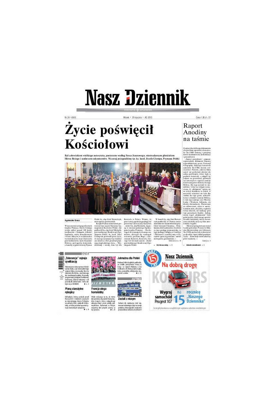 Nasz Dziennik z dnia 29.01.2013 wydanie PDF
