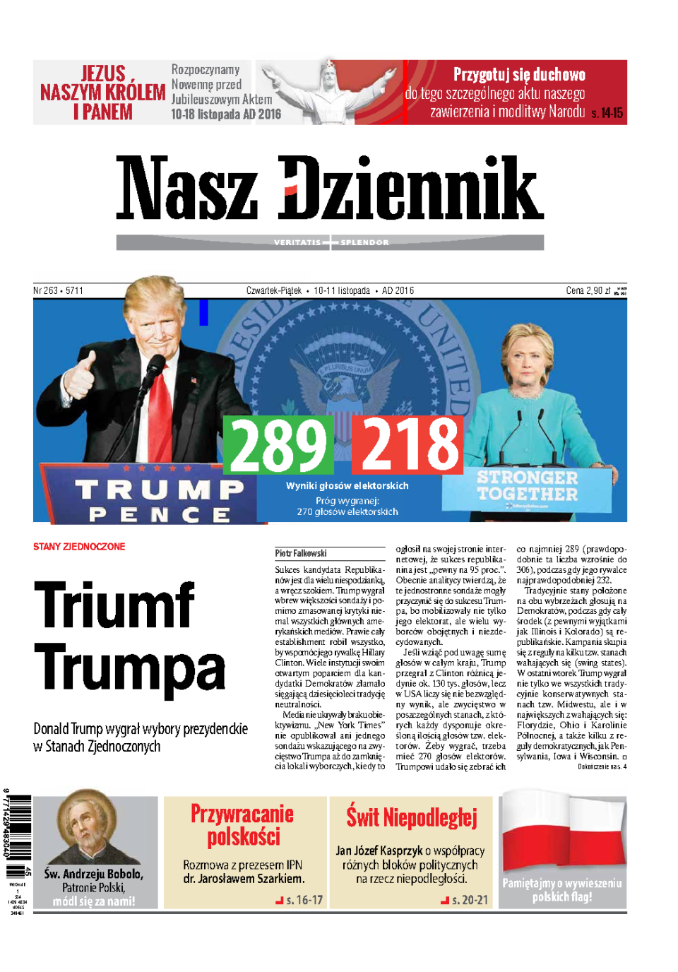 Nasz Dziennik z dnia 10.11.2016 wydanie PDF