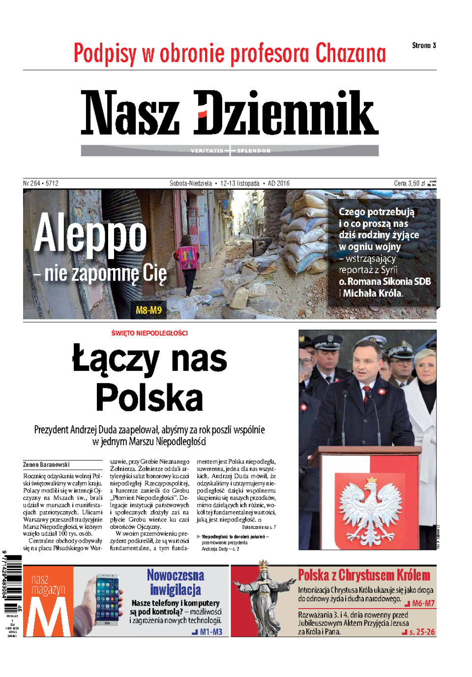 Nasz Dziennik z dnia 12.11.2016 wydanie PDF
