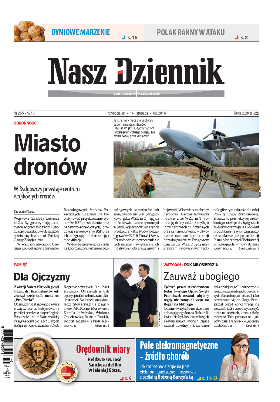 Nasz Dziennik z dnia 14.11.2016 wydanie PDF