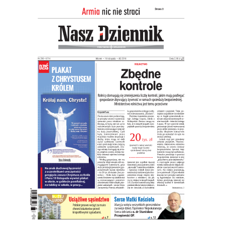 Nasz Dziennik z dnia 15.11.2016 wydanie PDF