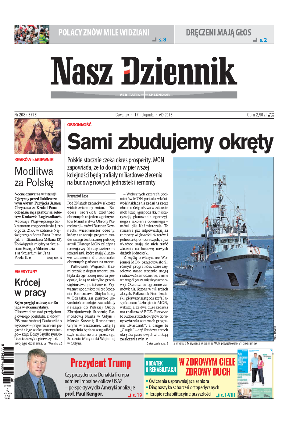 Nasz Dziennik z dnia 17.11.2016 wydanie PDF